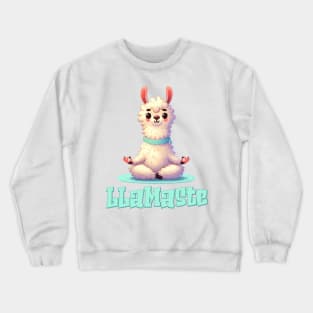 Cute Llama Lamaste Illustration Crewneck Sweatshirt